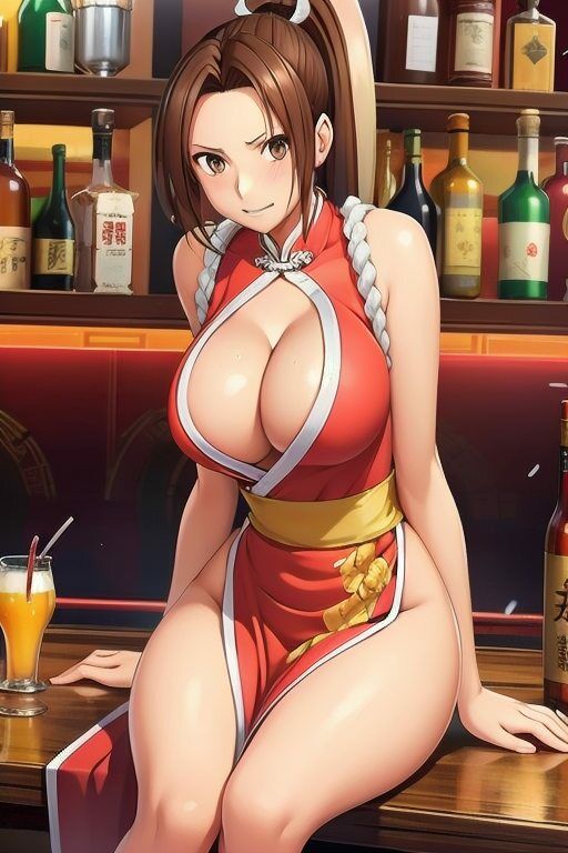 サンプル画像1:不知火舞がバーで複数の男達にナンパされてホテルでひたすら腰が立たなくなるまでセックスしまくった64枚(秋山堂) [d_550044]