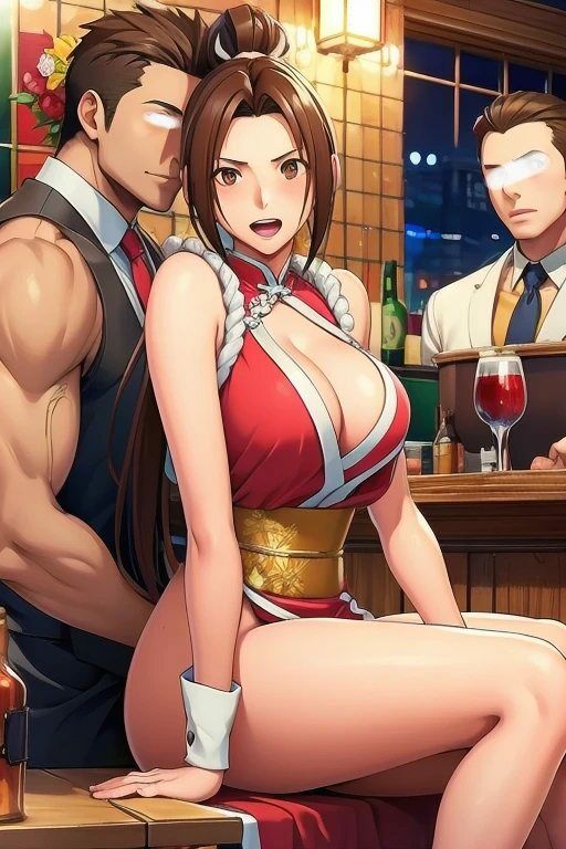 サンプル画像2:不知火舞がバーで複数の男達にナンパされてホテルでひたすら腰が立たなくなるまでセックスしまくった64枚(秋山堂) [d_550044]