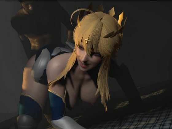 サンプル画像6:【究極】Fateの誇り高き獅子王、ランサーアルトリアを調教したりBBCプレイでガバマンにしたり、人生戻れない体にしてあげる動画パック(異世界転生) [d_550060]