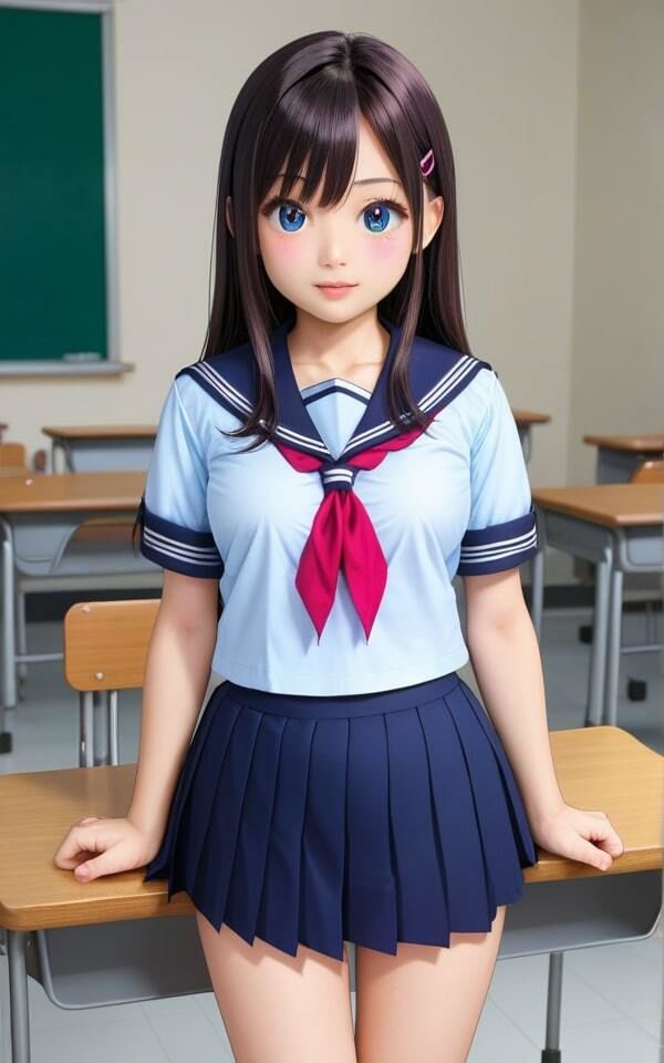 サンプル画像5:「パンツ見せて・・・」48歳童貞先生の抑えられない欲求を援交で爆発SEX！(JK取扱変態クラブ) [d_550094]