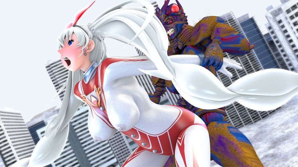 サンプル画像2:光の女神メロディナVSギャブル星人(四次元少女ネオス) [d_550159]