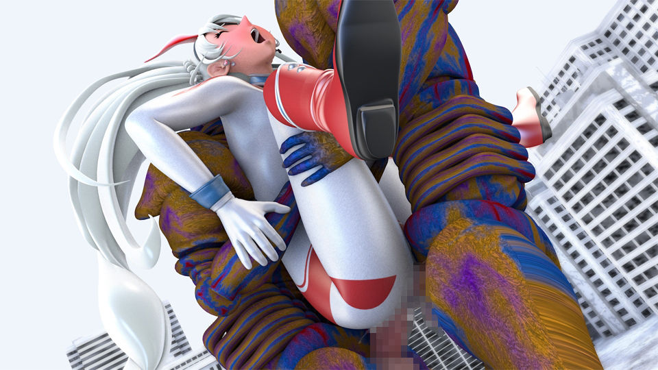 サンプル画像3:光の女神メロディナVSギャブル星人(四次元少女ネオス) [d_550159]