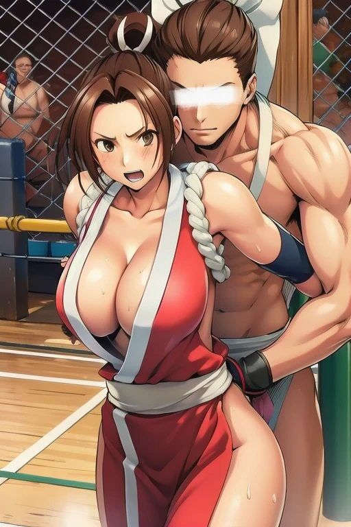 サンプル画像3:不知火舞がスポーツジムでナンパされてホテルで夜通しセックスしまくった65枚(秋山堂) [d_550166]