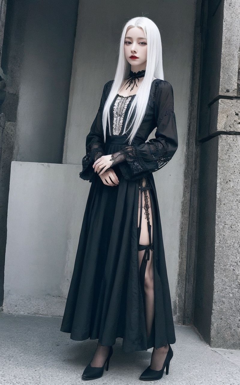 サンプル画像4:AI美女写真集┃黒スカートの美女(AI美女写真集┃清楚な大人) [d_550259]