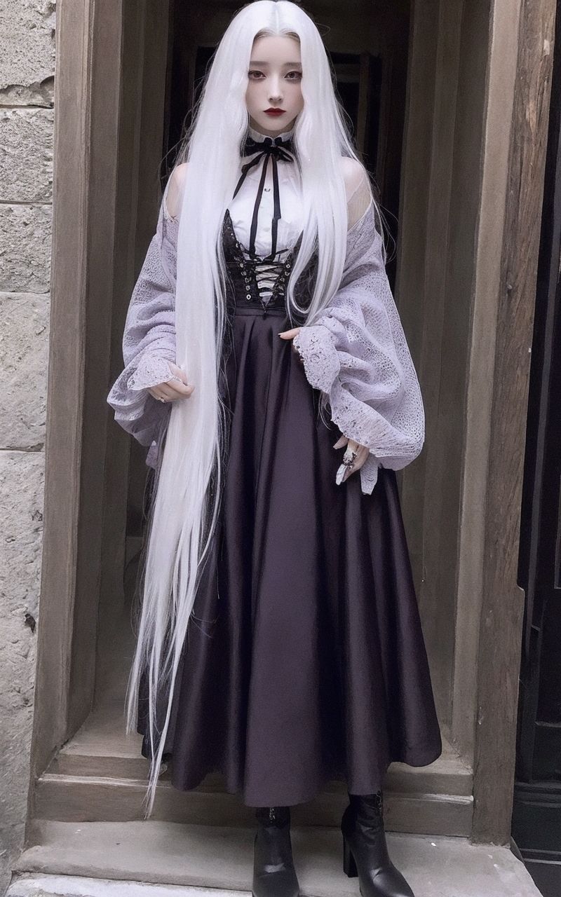 サンプル画像5:AI美女写真集┃黒スカートの美女(AI美女写真集┃清楚な大人) [d_550259]