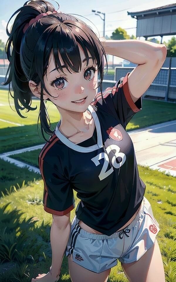 女子サッカー部の後輩はビッチ!おっぱいを見せつけてくる露出狂だった!! 画像4