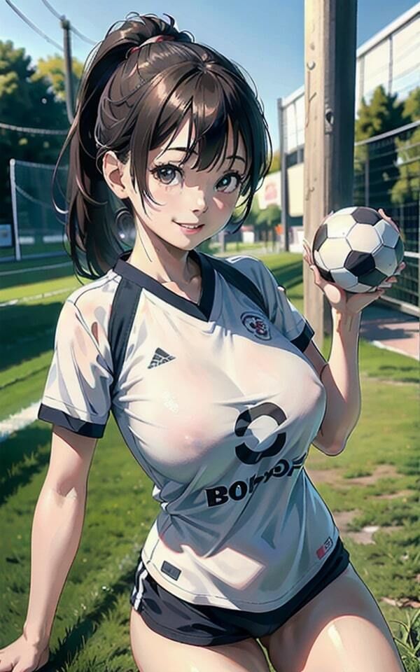 女子サッカー部の後輩はビッチ!おっぱいを見せつけてくる露出狂だった!! 画像7