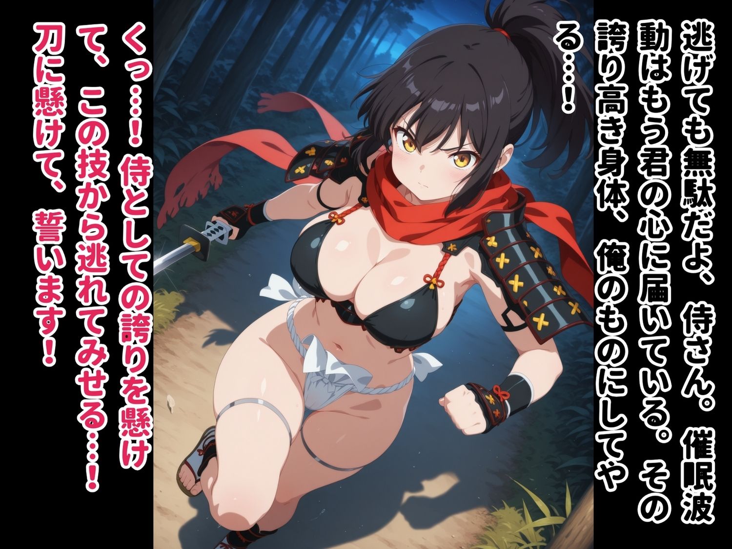 サンプル画像2:【完全敗北】戦陣の侍の終焉 〜催●波動に侵されたイ●ミ〜(種きゅん☆ハーレム計画) [d_550312]