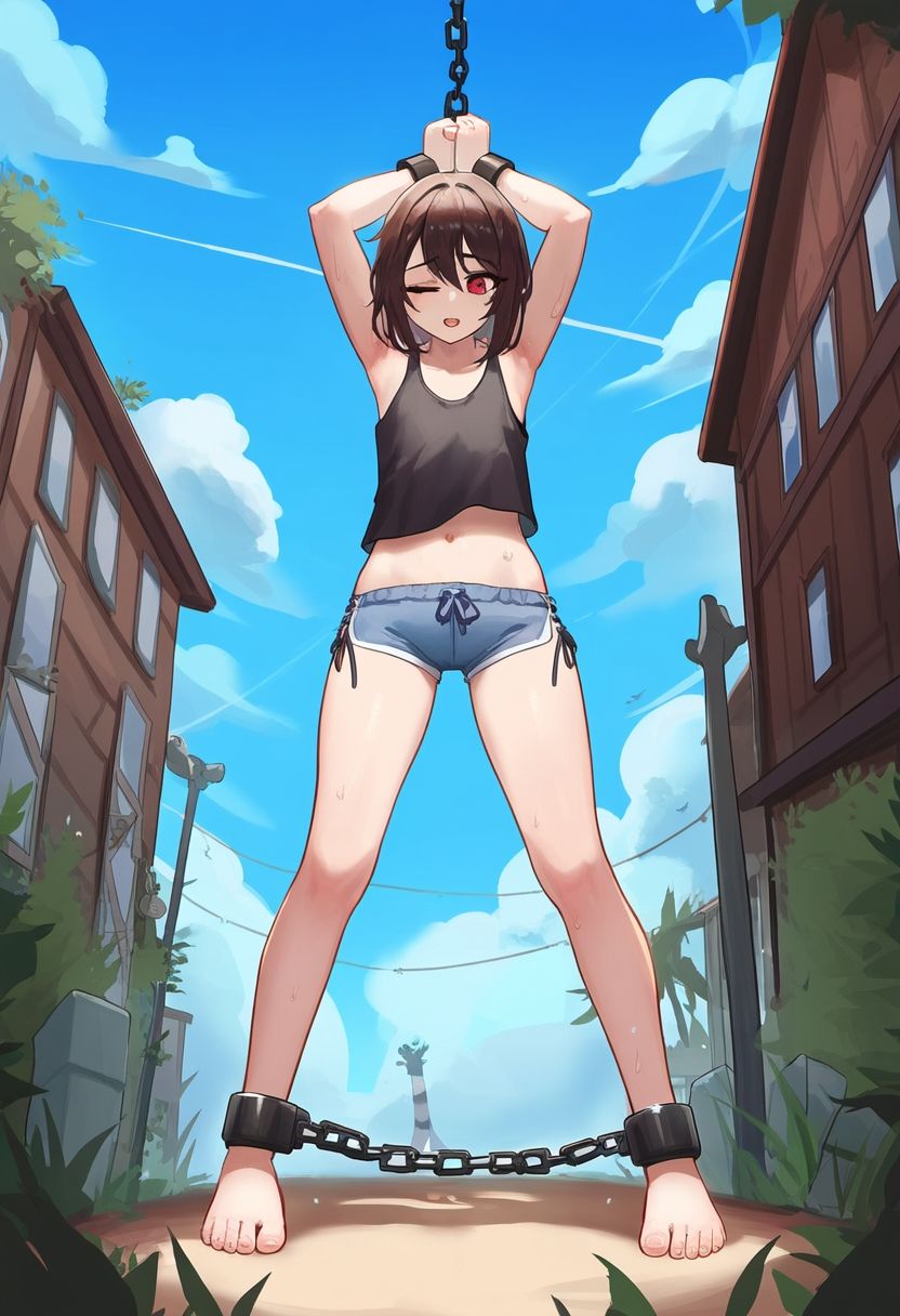 サンプル画像3:AI少女拘束絵巻7巻(眠らずの書庫) [d_550377]