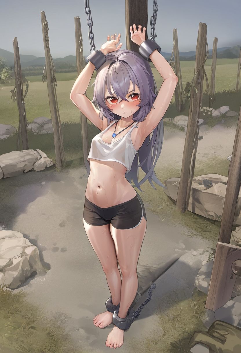 サンプル画像1:AI少女拘束絵巻8巻(眠らずの書庫) [d_550379]