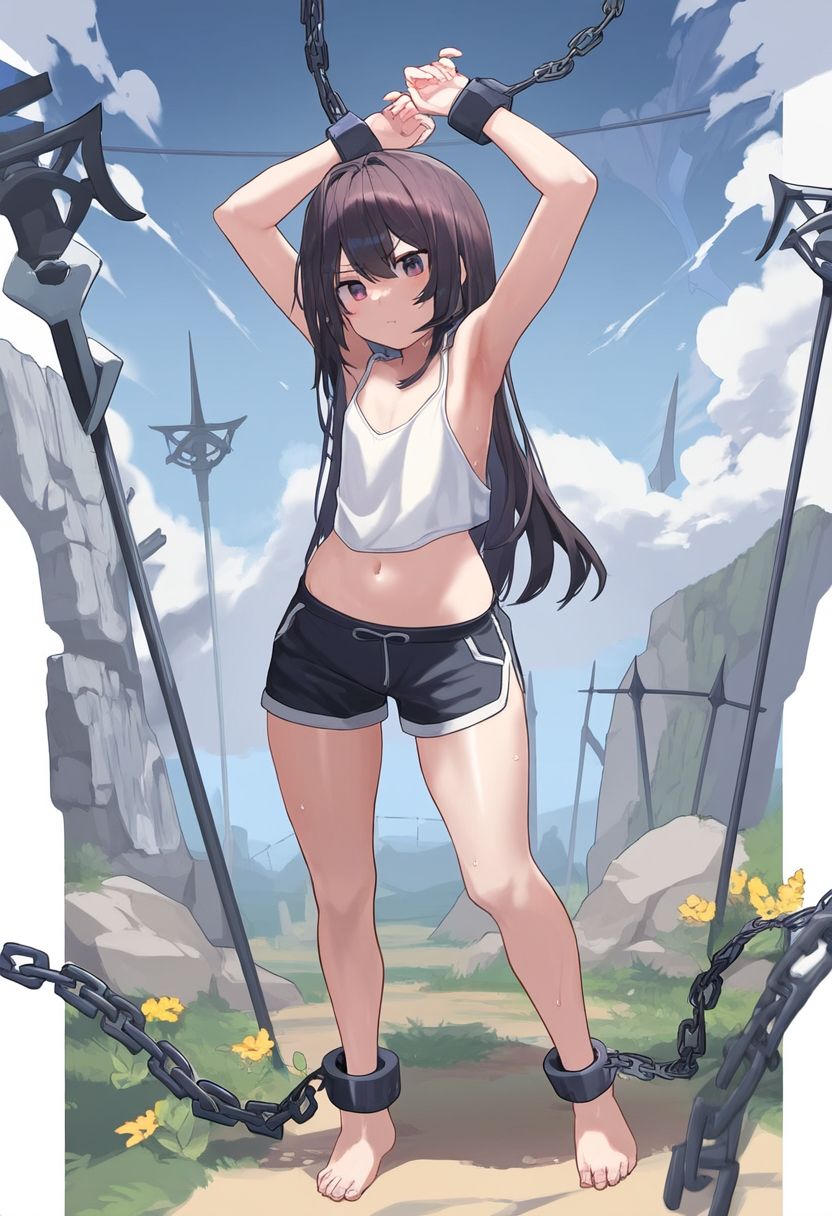 サンプル画像3:AI少女拘束絵巻8巻(眠らずの書庫) [d_550379]