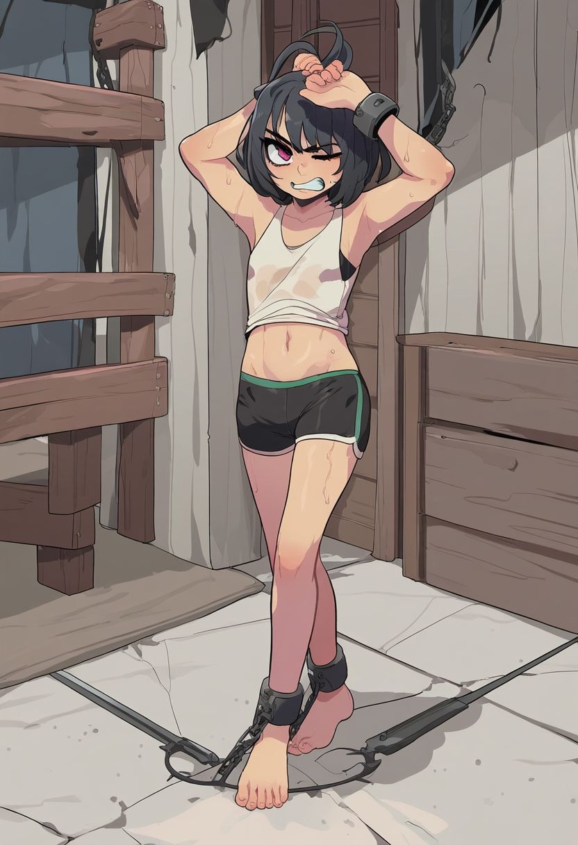 サンプル画像4:AI少女拘束絵巻8巻(眠らずの書庫) [d_550379]