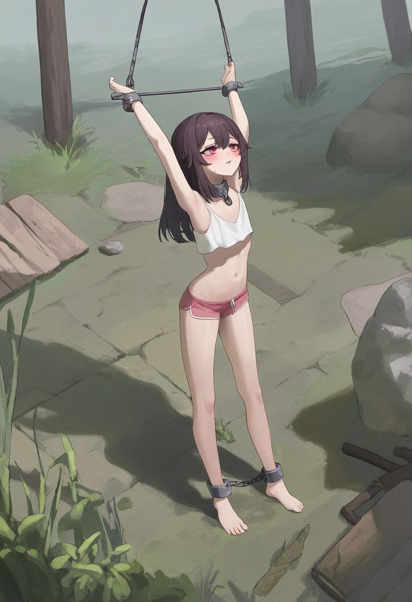 サンプル画像5:AI少女拘束絵巻8巻(眠らずの書庫) [d_550379]