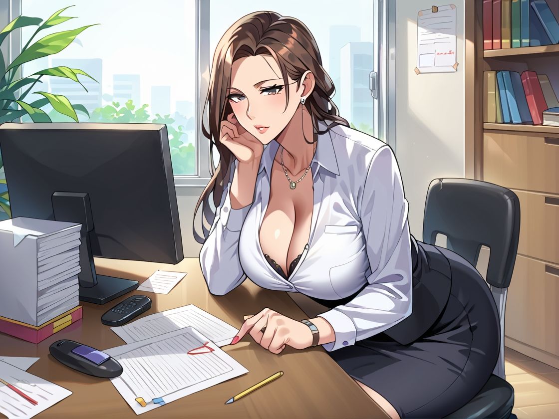 サンプル画像1:人妻OL配属先は性処理課(FMK) [d_550390]