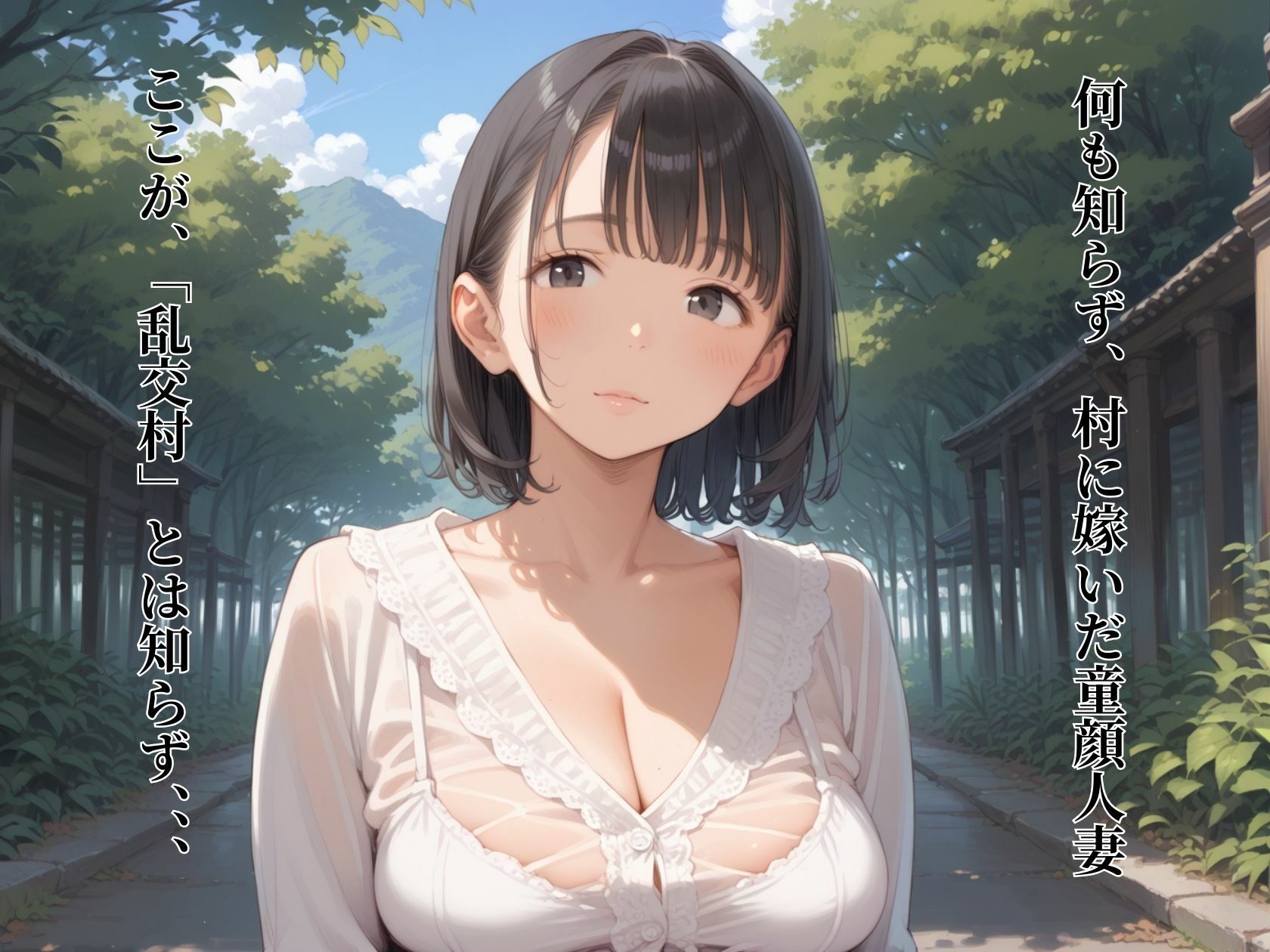 サンプル画像1:乱交村の掟  〜村で肉便器になった童顔人妻の末路〜(ゆりぴー) [d_550396]