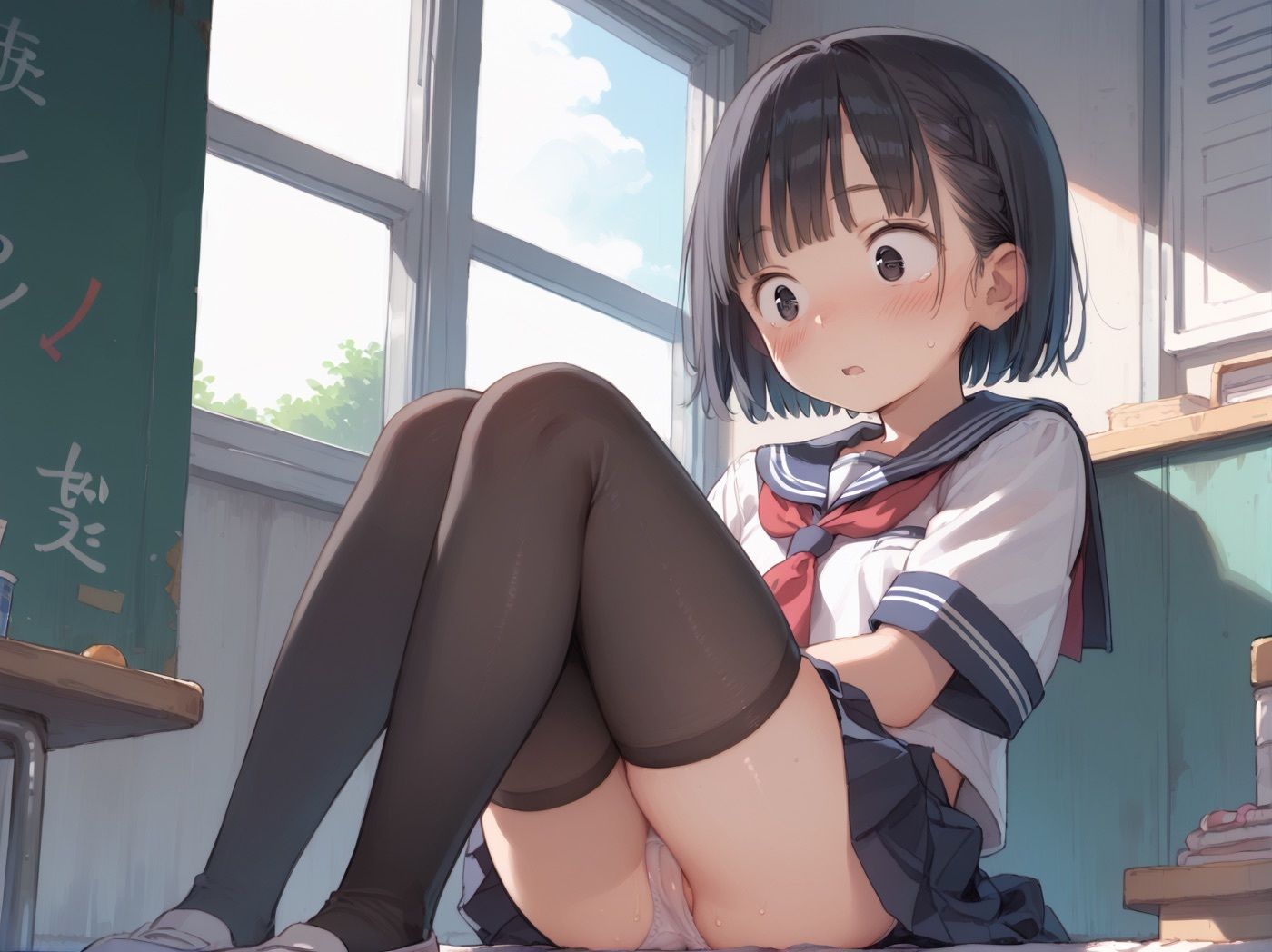 サンプル画像5:寝取られ三姉妹 学園ロリハーレム 生意気妹に種付セックス つるぺたおっぱいに魅了されて中出しが止まらない！(よくぼうとろり) [d_550408]