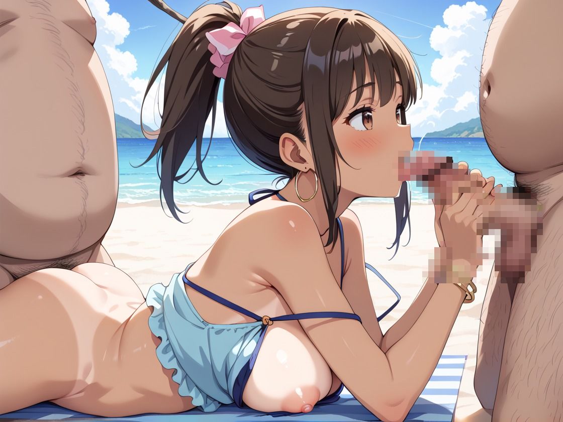 サンプル画像4:性育指導〜おじさんに優しい黒ギャルにムラムラして犯しました(エッチなまりる) [d_550437]