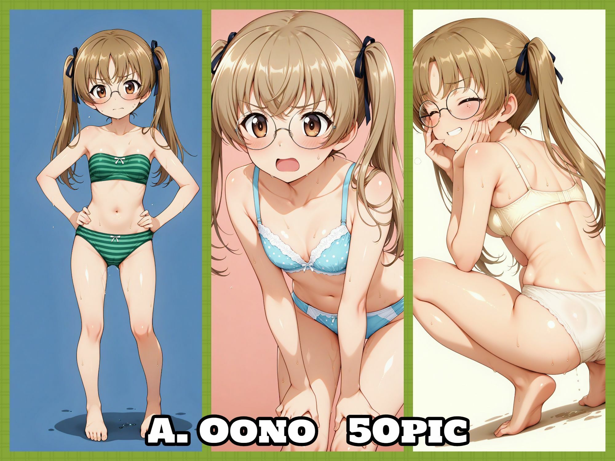 サンプル画像5:Girls underwear panties and bra ウサギさんチーム編(令和の池田亀太郎) [d_550482]