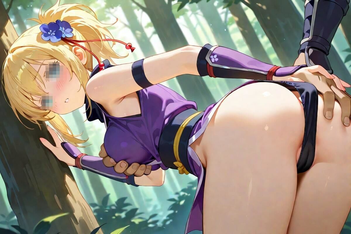 サンプル画像1:くノ一の秘めごと  たまらないお尻の誘惑(AI幻想工房) [d_550531]