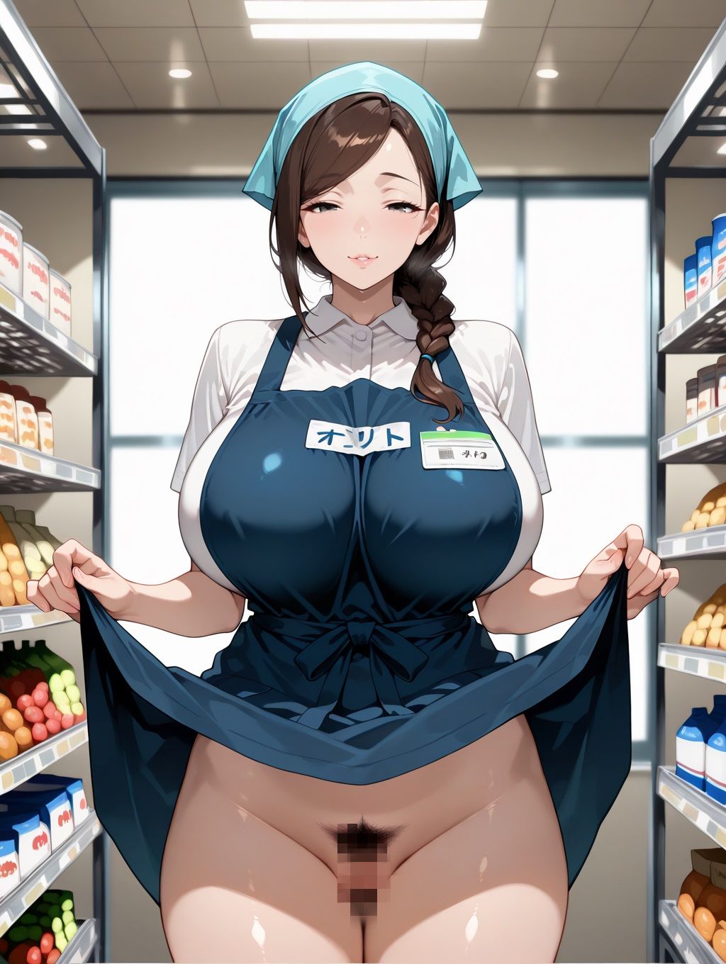 サンプル画像1:欲求不満なパート人妻に毎日種付けしています(デカめろん) [d_550542]