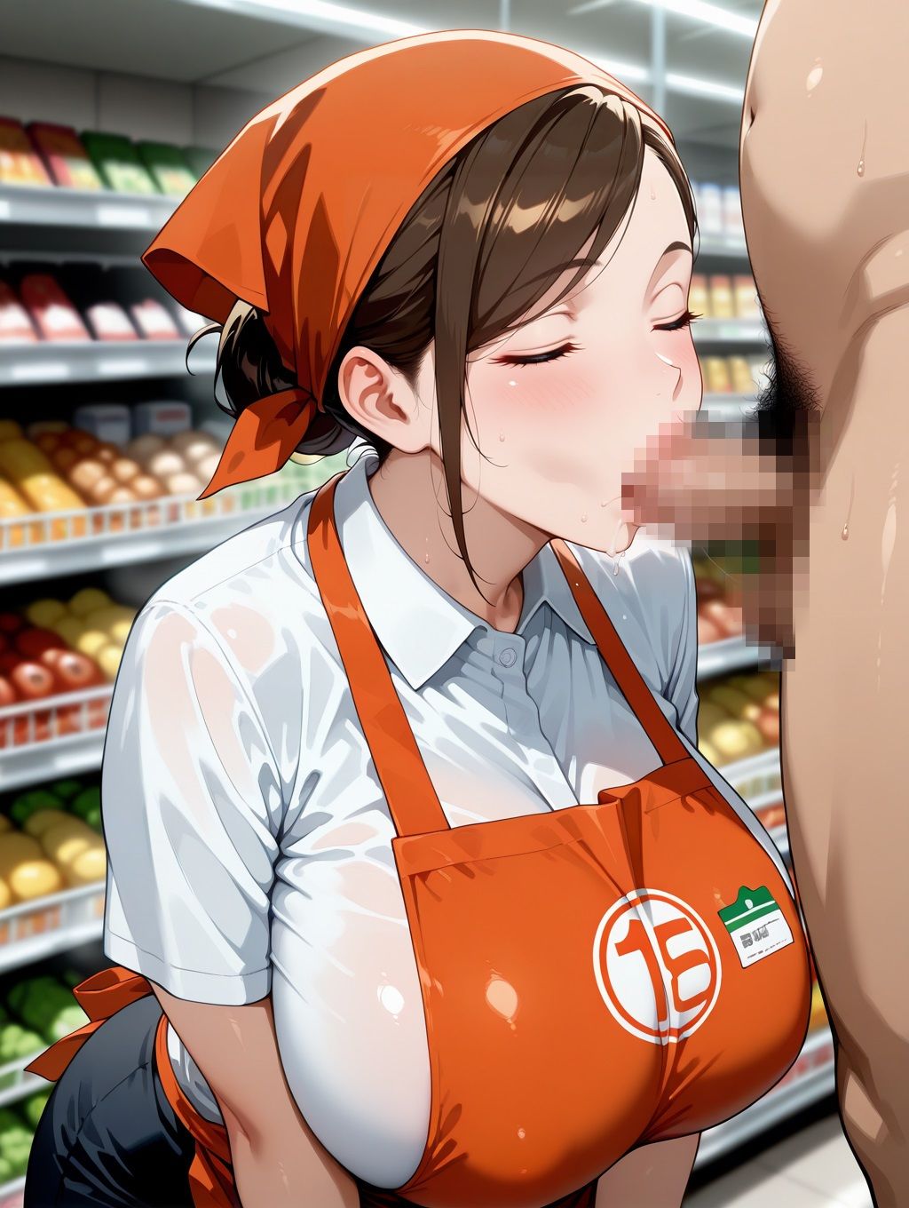 サンプル画像4:欲求不満なパート人妻に毎日種付けしています(デカめろん) [d_550542]