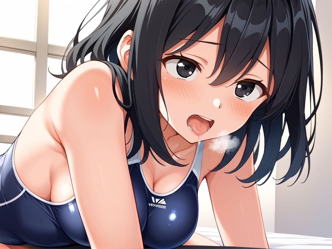 【エロ漫画】放課後に強●中出しされる水泳部娘2
