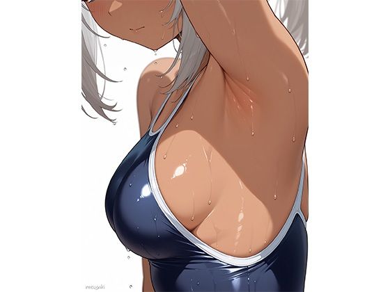 サンプル画像2:濡れた水着の下に隠したビッチな本性がバレた褐色メス〇キの末路(ぴんくましゅまろ) [d_550621]