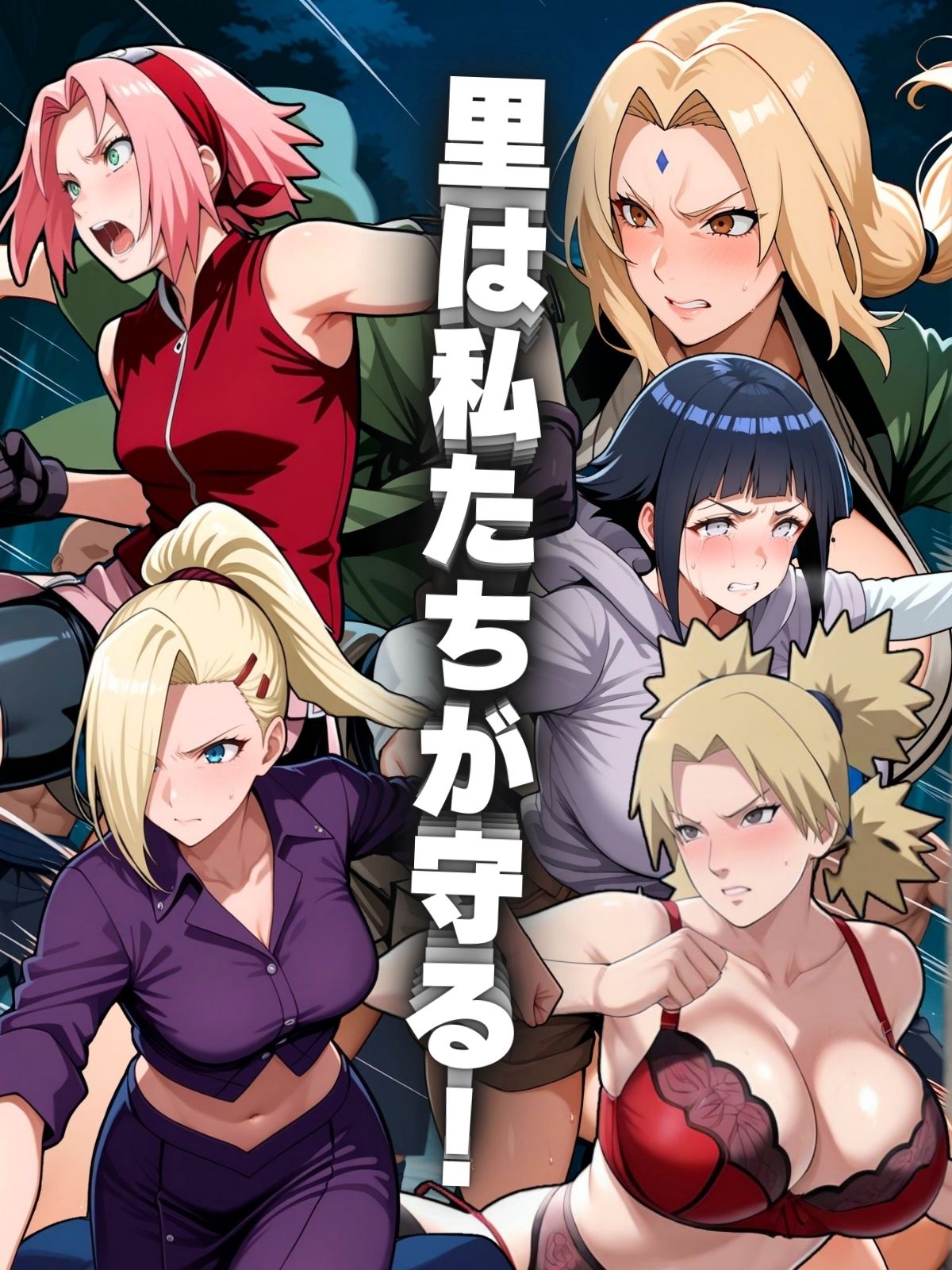 サンプル画像1:里を守った忍びたち バトルファック(ぶるん) [d_550812]
