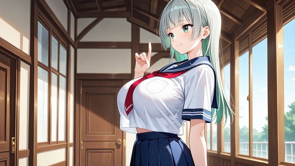 サンプル画像2:対照的な巨乳水泳部員が新任コーチに競泳水着姿で密着中出し指導【4K】【FANZA専売】(ニート印刷所) [d_550922]
