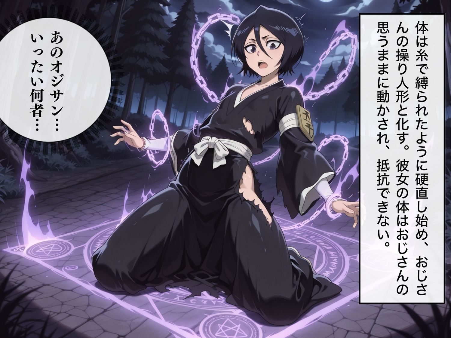 サンプル画像6:【完全敗北】朽木ル◯ア  〜彼女の魂は、催●波動に飲み込まれる。〜(種きゅん☆ハーレム計画) [d_550924]