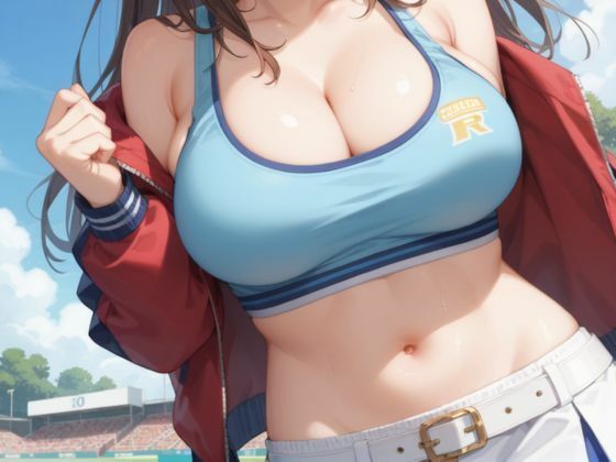 サンプル画像1:チアセックス  〜ビッチ×爆乳チアガール〜(誘惑アーカイブ) [d_551111]