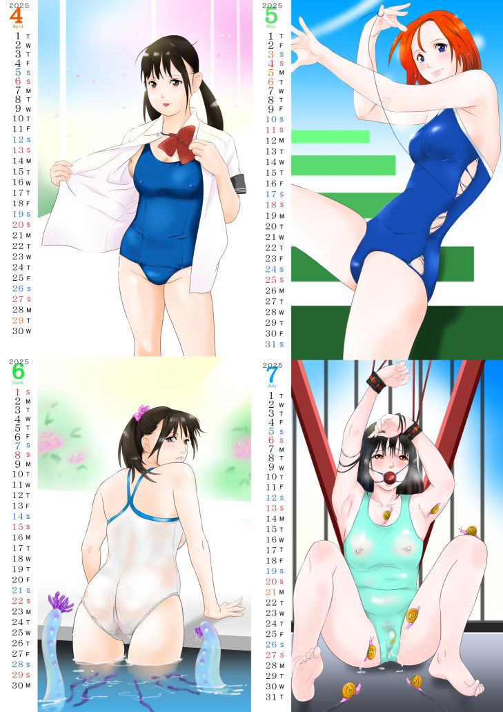 サンプル画像1:スク水カレンダー(Furi Furi 天国  ＜UnderSide＞) [d_551152]