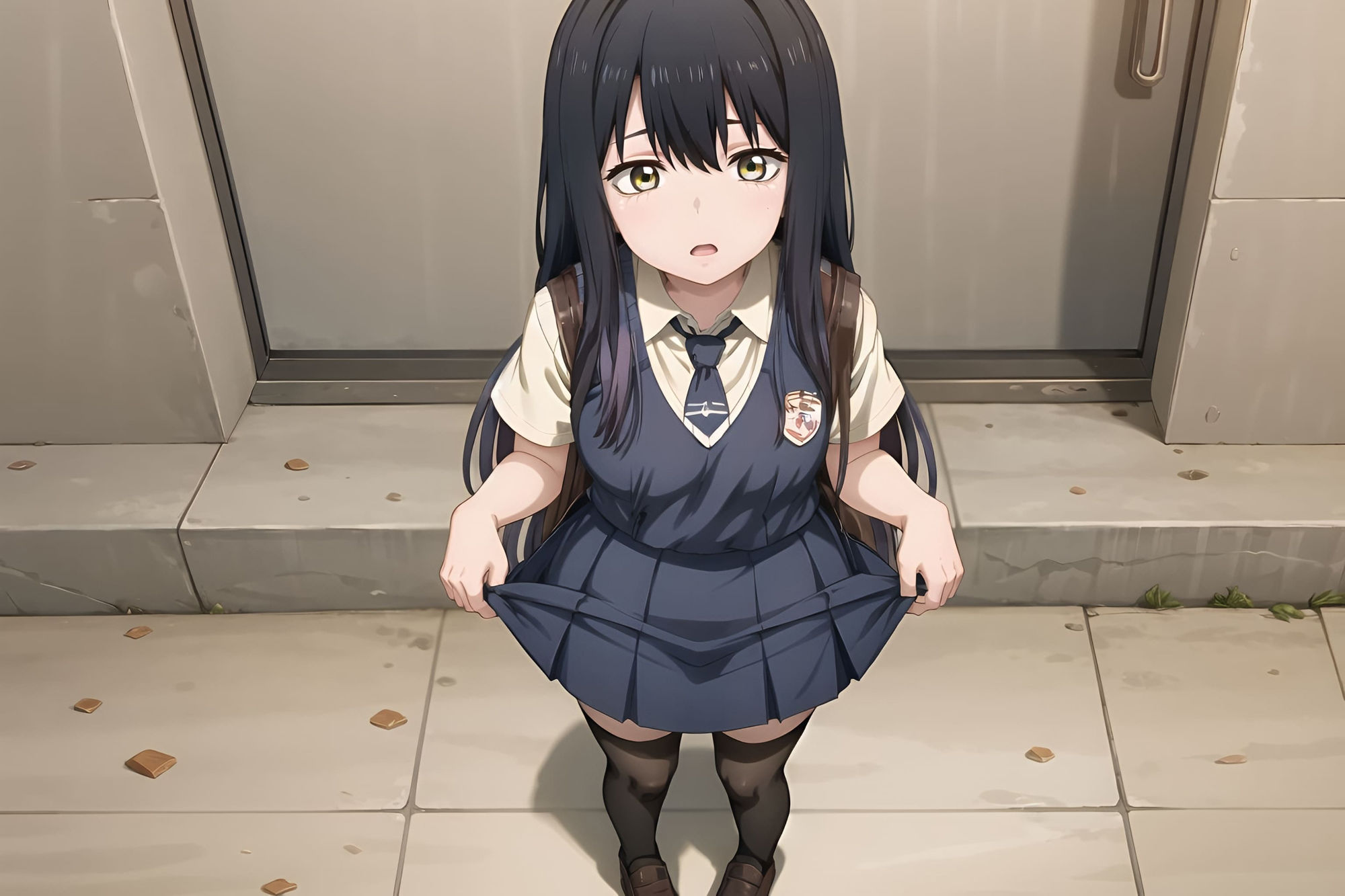 サンプル画像2:地味っ子少女(泡沫) [d_551260]