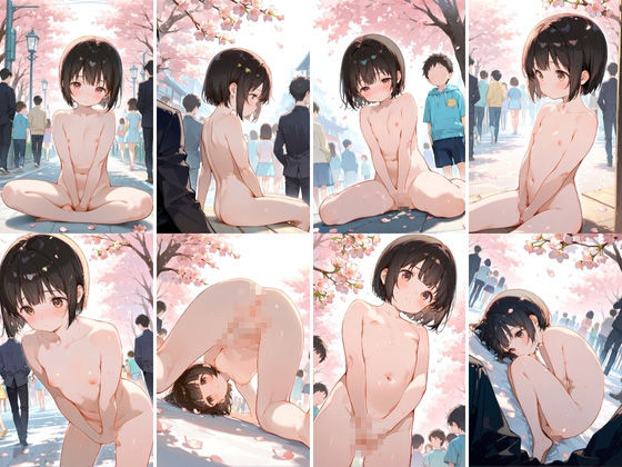 つるぺた少女の公開花見セックス AILAB エロ画像3