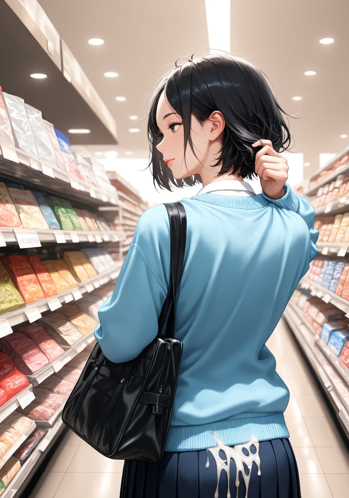 サンプル画像1:ぶっかけたら、どうするのかな  〜カメラを仕掛けて見てみよう〜(ニッチッチ) [d_551353]