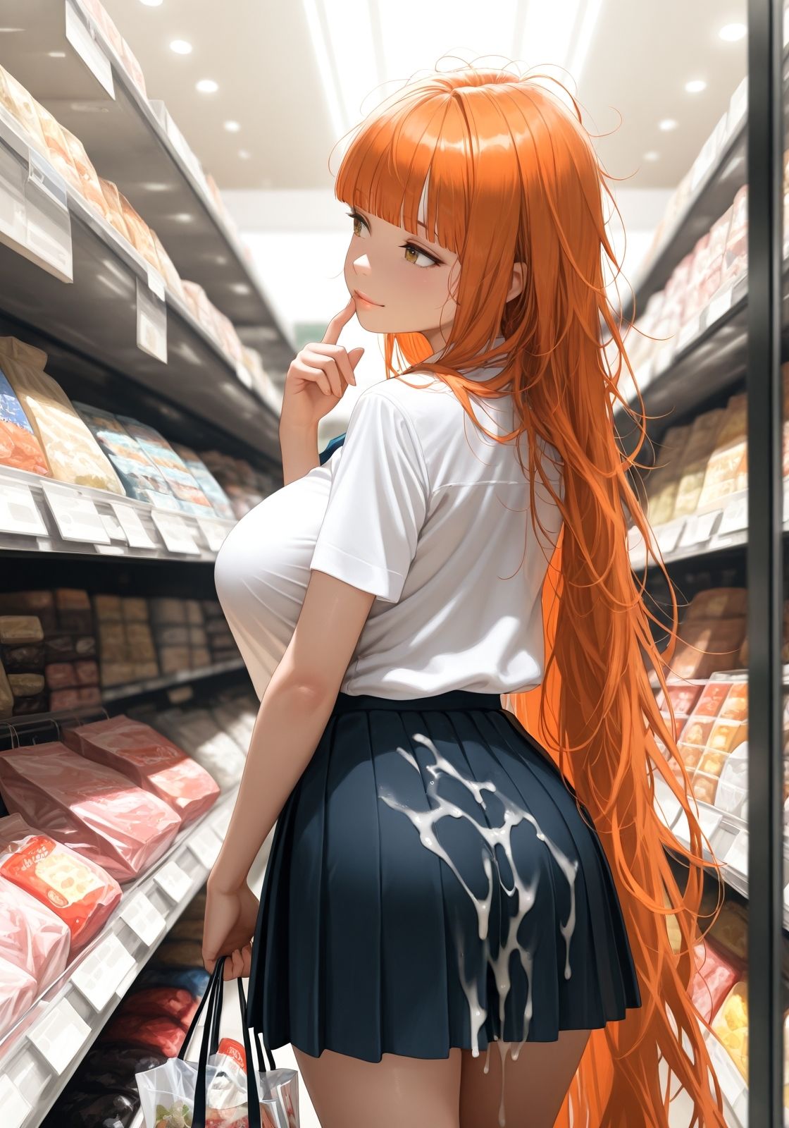 サンプル画像2:ぶっかけたら、どうするのかな  〜カメラを仕掛けて見てみよう〜(ニッチッチ) [d_551353]