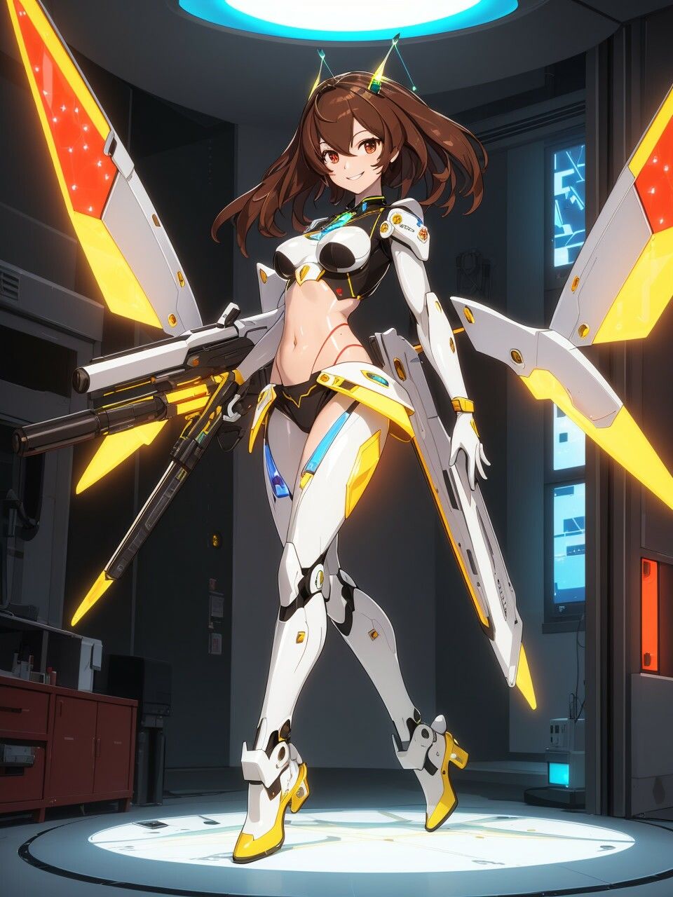 サンプル画像3:メカニカルな美少女たち〜AIイラスト集〜(くりきんとん) [d_551533]