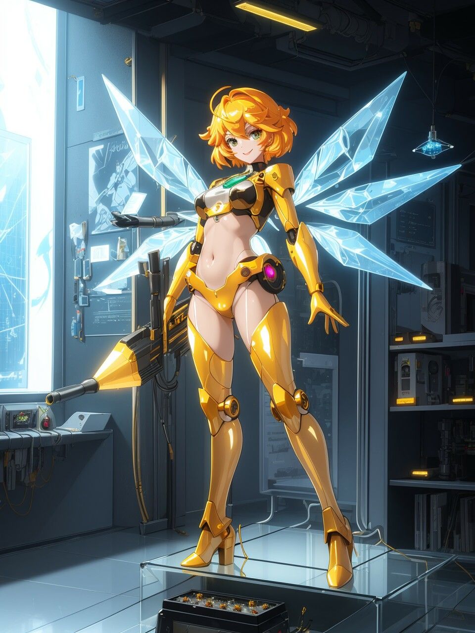 サンプル画像4:メカニカルな美少女たち〜AIイラスト集〜(くりきんとん) [d_551533]