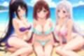 巨乳美女との乱交ビーチ ♪