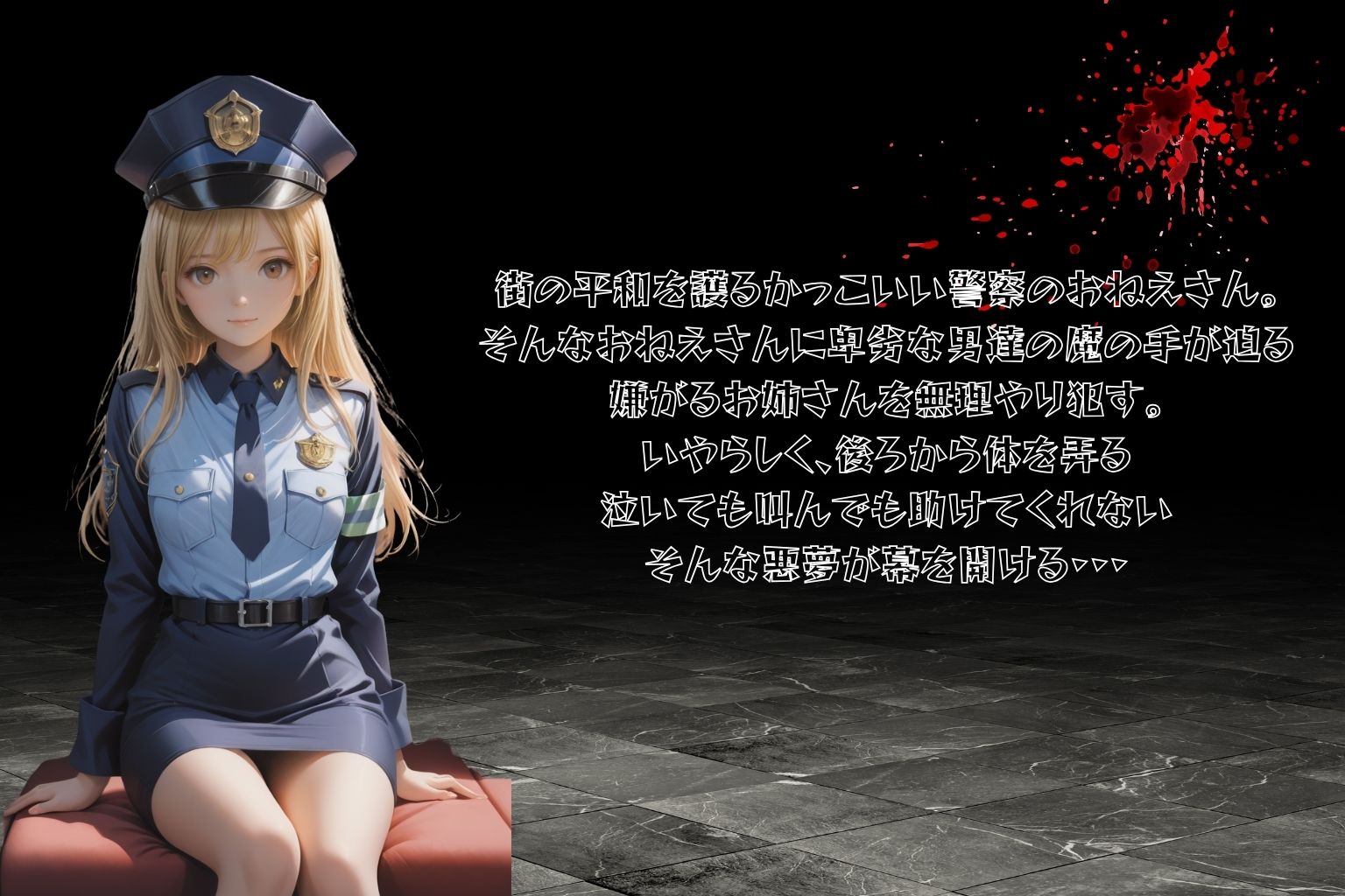 サンプル画像1:警察官襲われる  街を護るお姉さんの淫行(イナゴ) [d_551581]