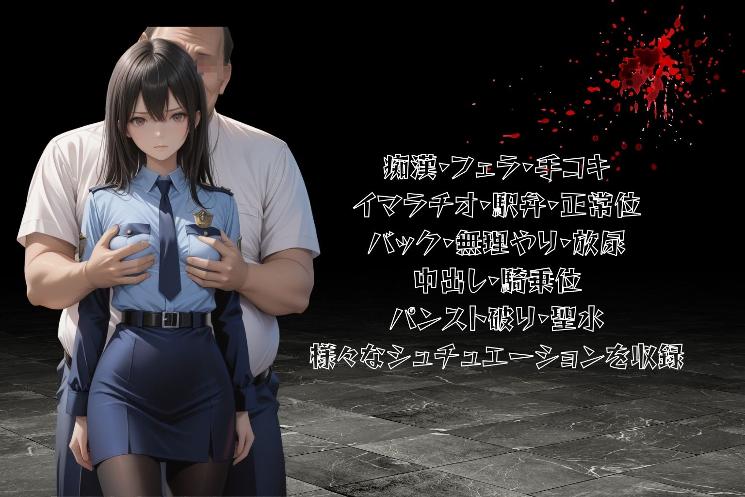 サンプル画像2:警察官襲われる  街を護るお姉さんの淫行(イナゴ) [d_551581]