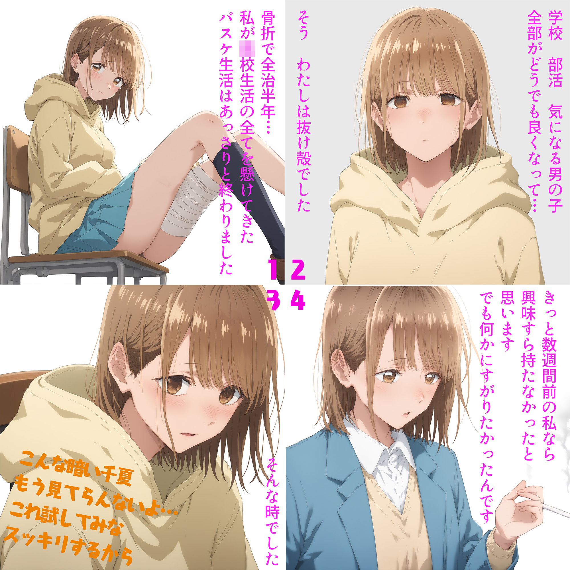 サンプル画像2:（アオ◯ハコ）憧れの先輩、染まる。（NTR作品）(カエルの尻尾切り) [d_551587]