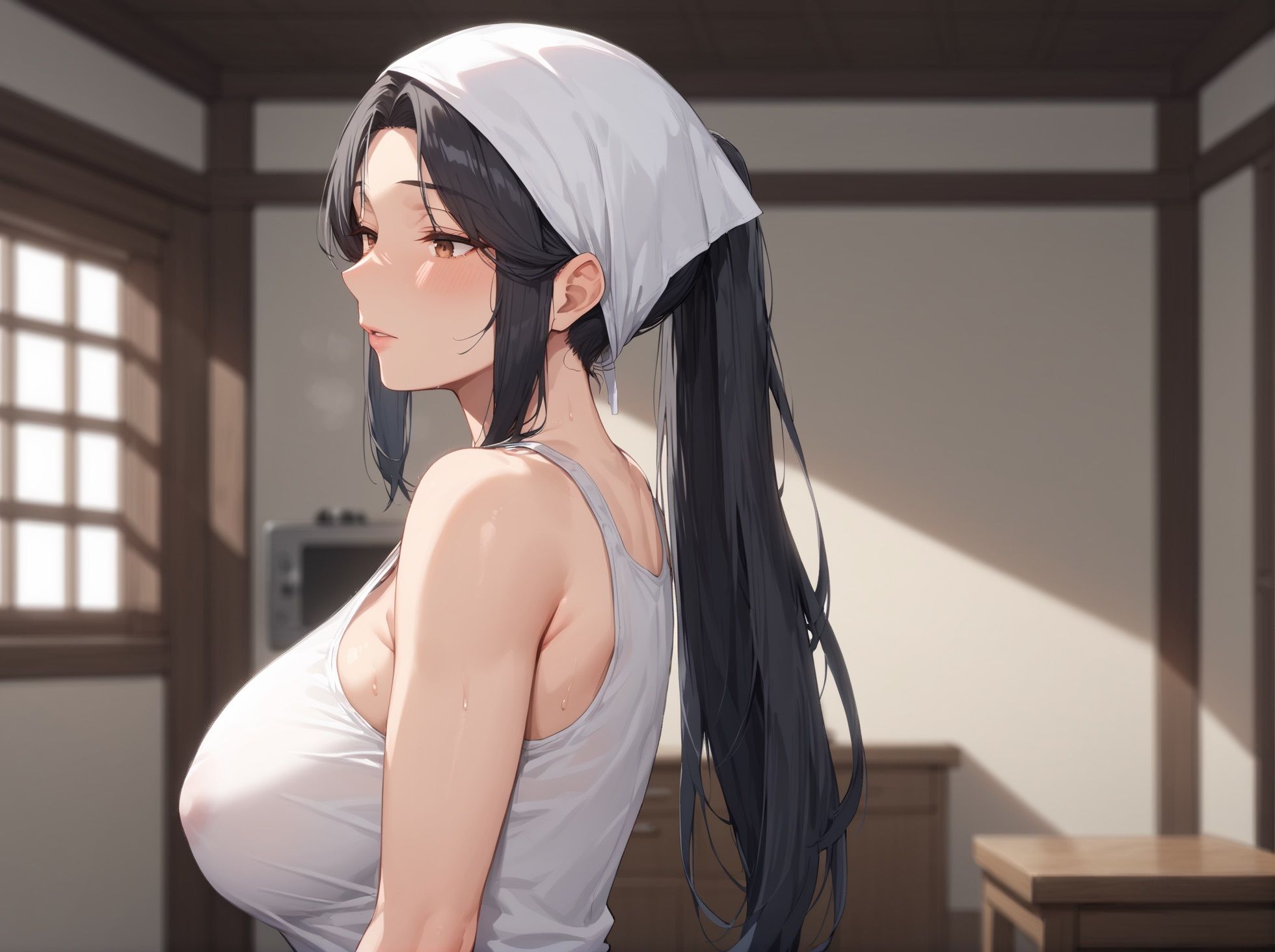 サンプル画像1:【母親メス堕ち孕ませ】家政婦になった友達のお母さんをメス堕ちするまで孕ませてみた 爆乳ムチムチ種付セックスで連続射精！(よくぼうとろり) [d_551642]