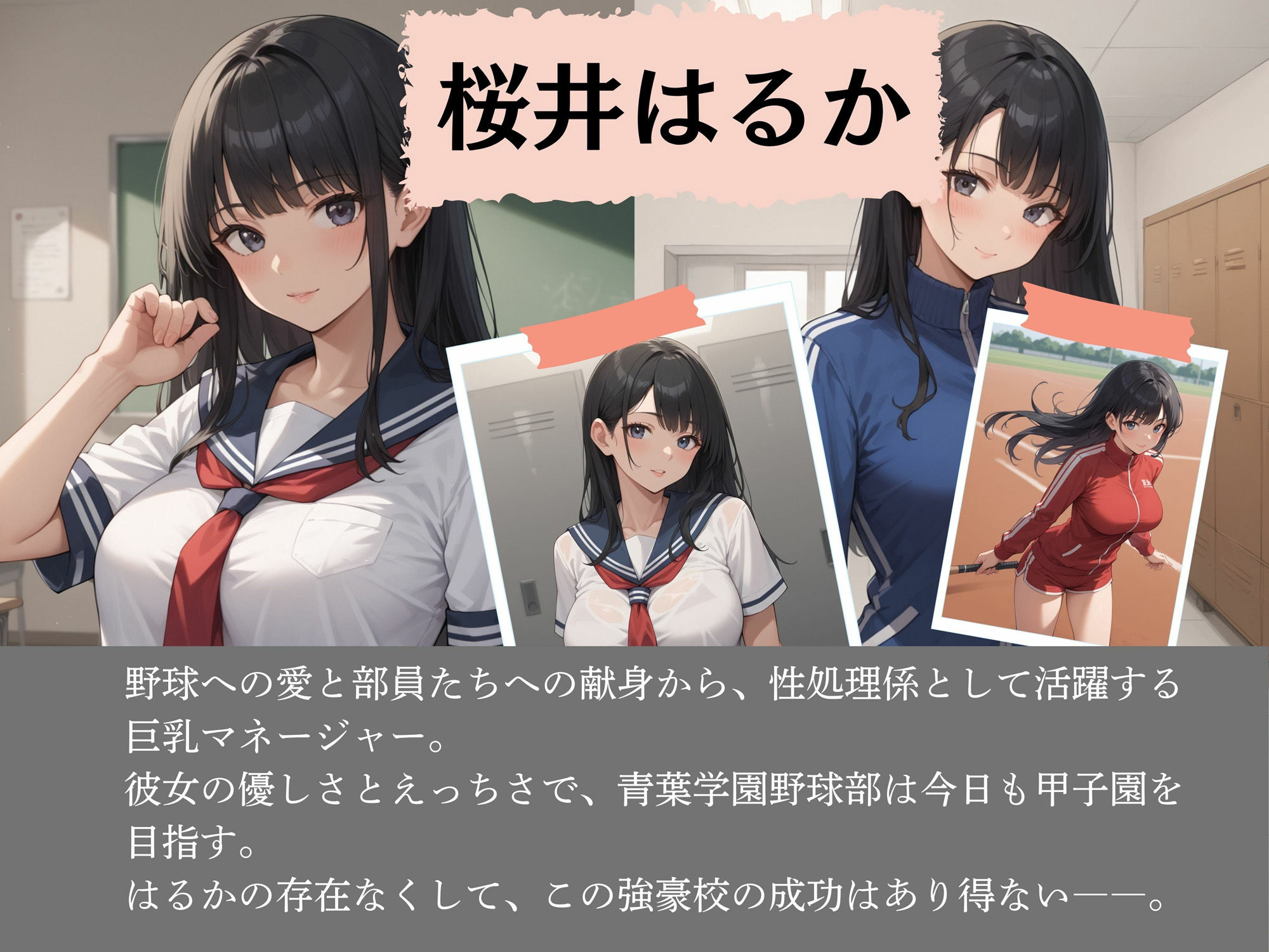 サンプル画像1:巨乳マネージャーは強豪野球部の性処理係(パンプキンちゃん) [d_551748]