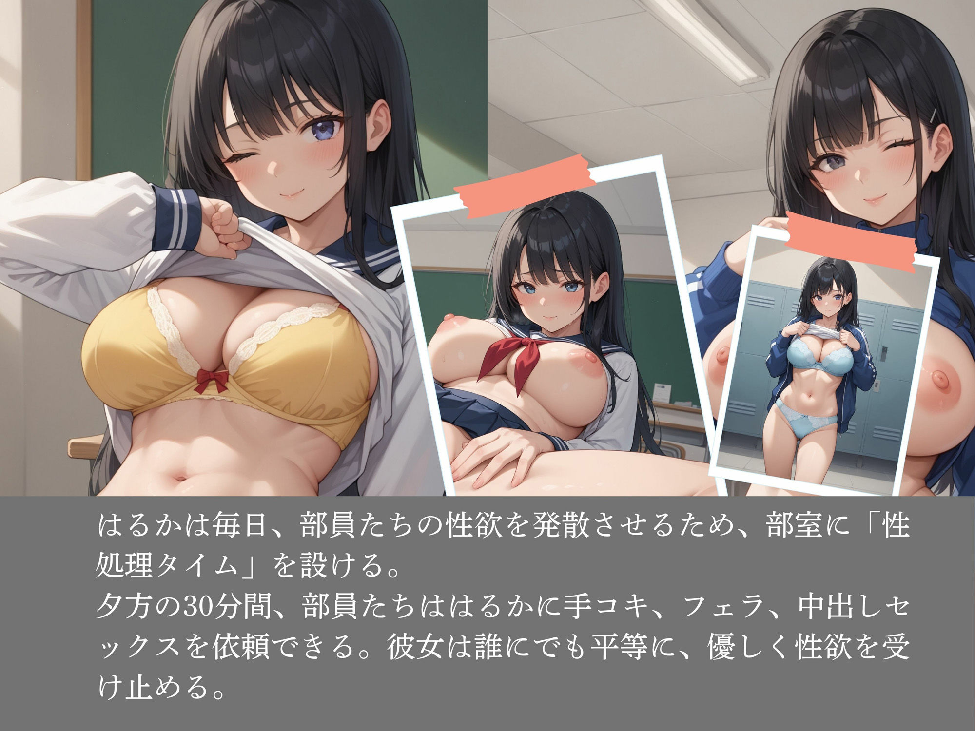 サンプル画像2:巨乳マネージャーは強豪野球部の性処理係(パンプキンちゃん) [d_551748]