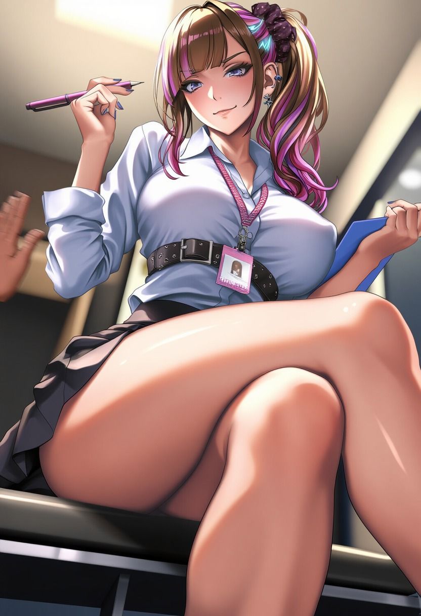 サンプル画像3:ギャル上司の叩きたい巨尻2:ケツ出しパニック再び(潮吹きジョニー) [d_551787]