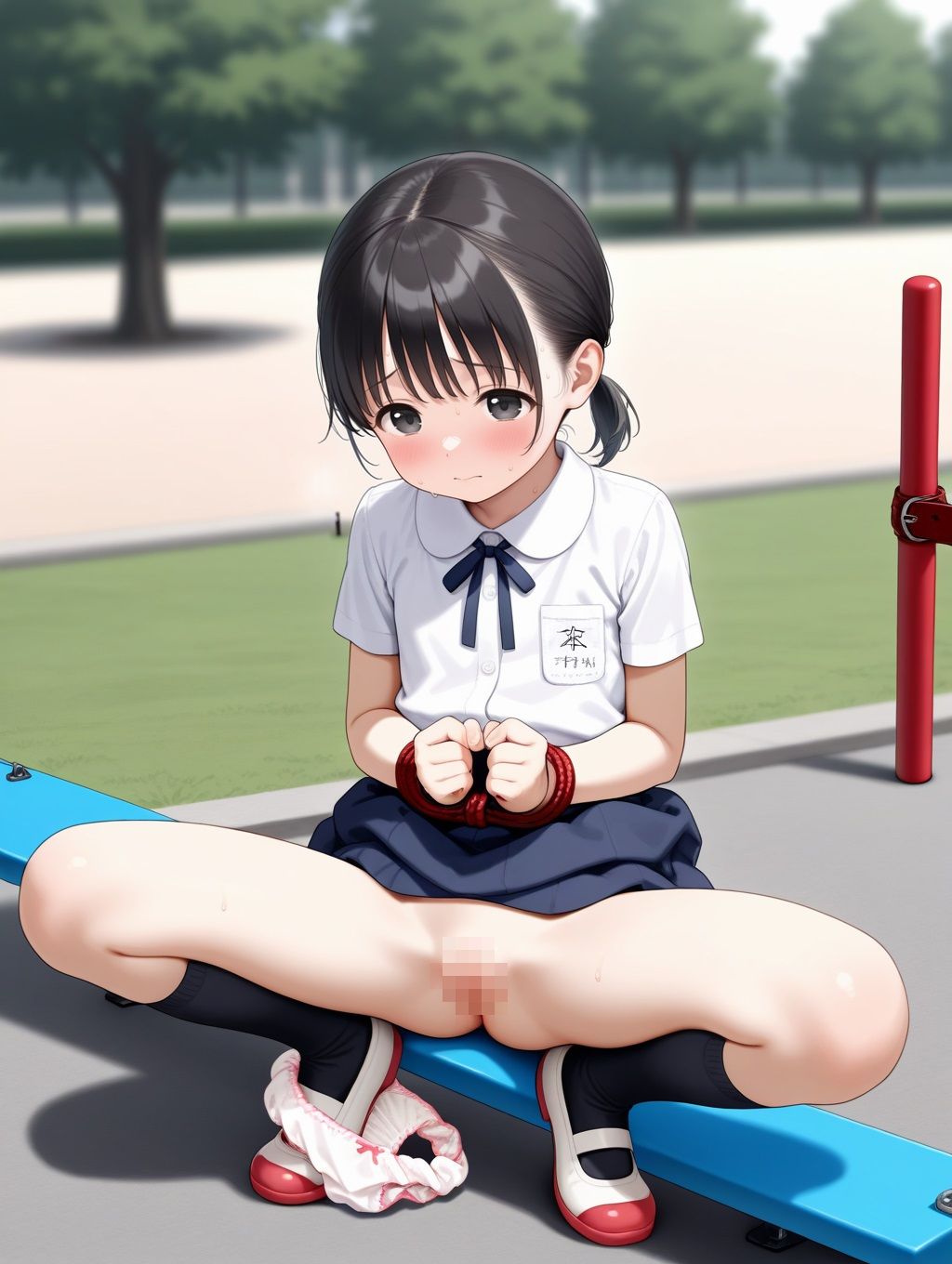 公園で遊んでる少女にいたずらしてみた3