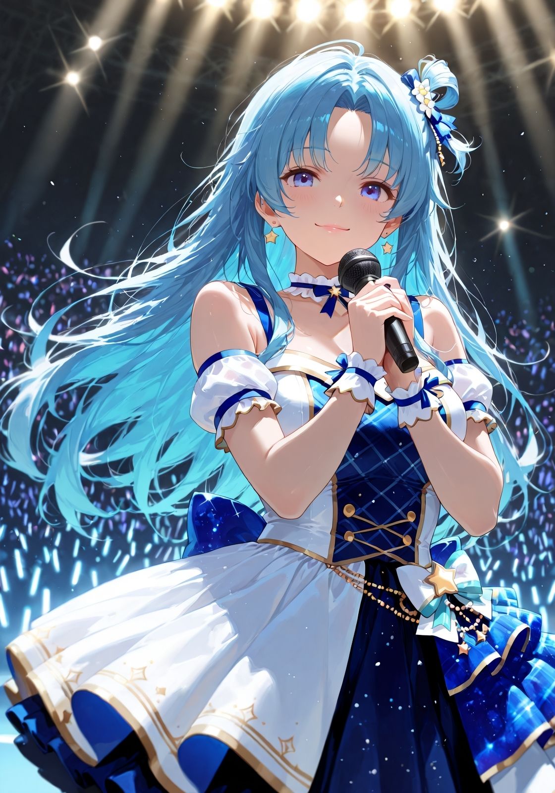 サンプル画像2:アイドルの反省会  〜どうすればもっと良くなるかな？〜(ニッチッチ) [d_551848]