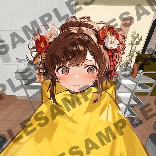 サンプル画像1:【断髪アニメ＋イラスト集＋ライトノベル】新春☆輝くフォーチュン丸刈り(Hair Salon Alocer) [d_551969]