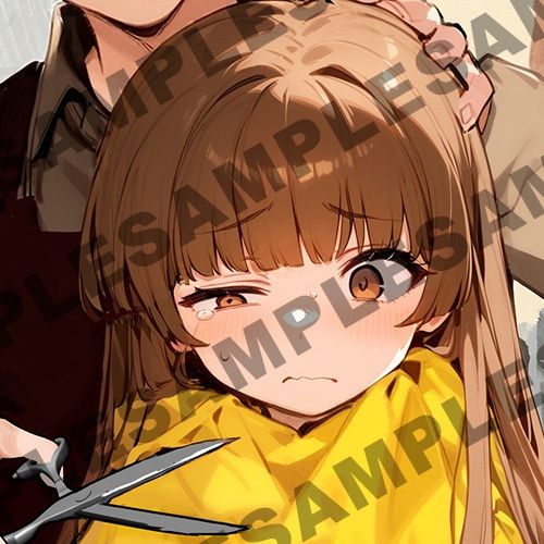サンプル画像4:【断髪アニメ＋イラスト集＋ライトノベル】新春☆輝くフォーチュン丸刈り(Hair Salon Alocer) [d_551969]